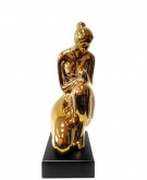 FIGURKA CERAMICZNA MOTHER AND BABY GOLD 33 CM